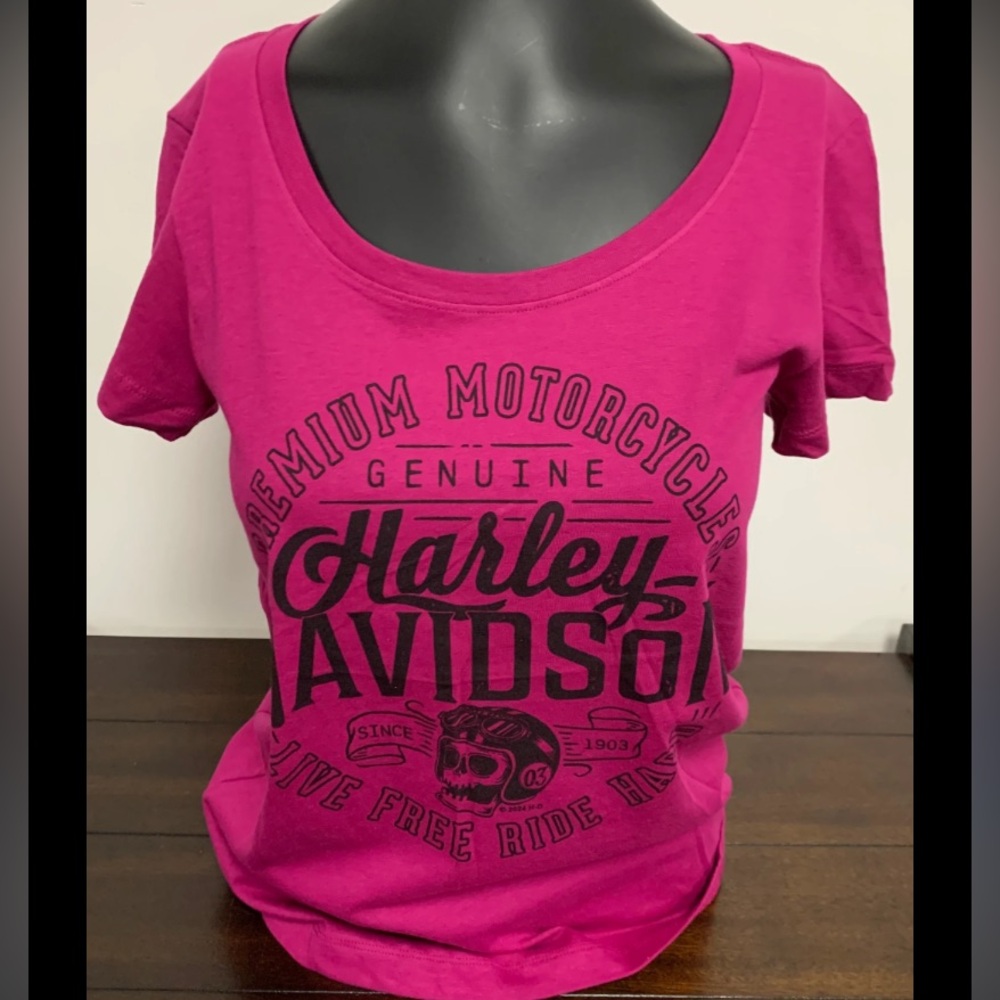 Harley-Davidson She Smitten Women's Short Sleeve Tee NWT Size -L
